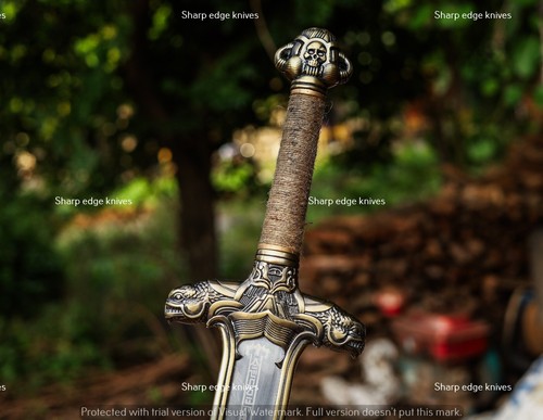 Conan The Barbarian Atlantean Sword Replica Sword Carbon Steel Sword With Sheath