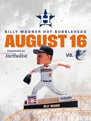 殿堂入記念　Billy Wagner Houston Astros ボブルヘッド 殿堂入記念 Billy Wagner Houston Astros ボブルヘッド Houston Astros