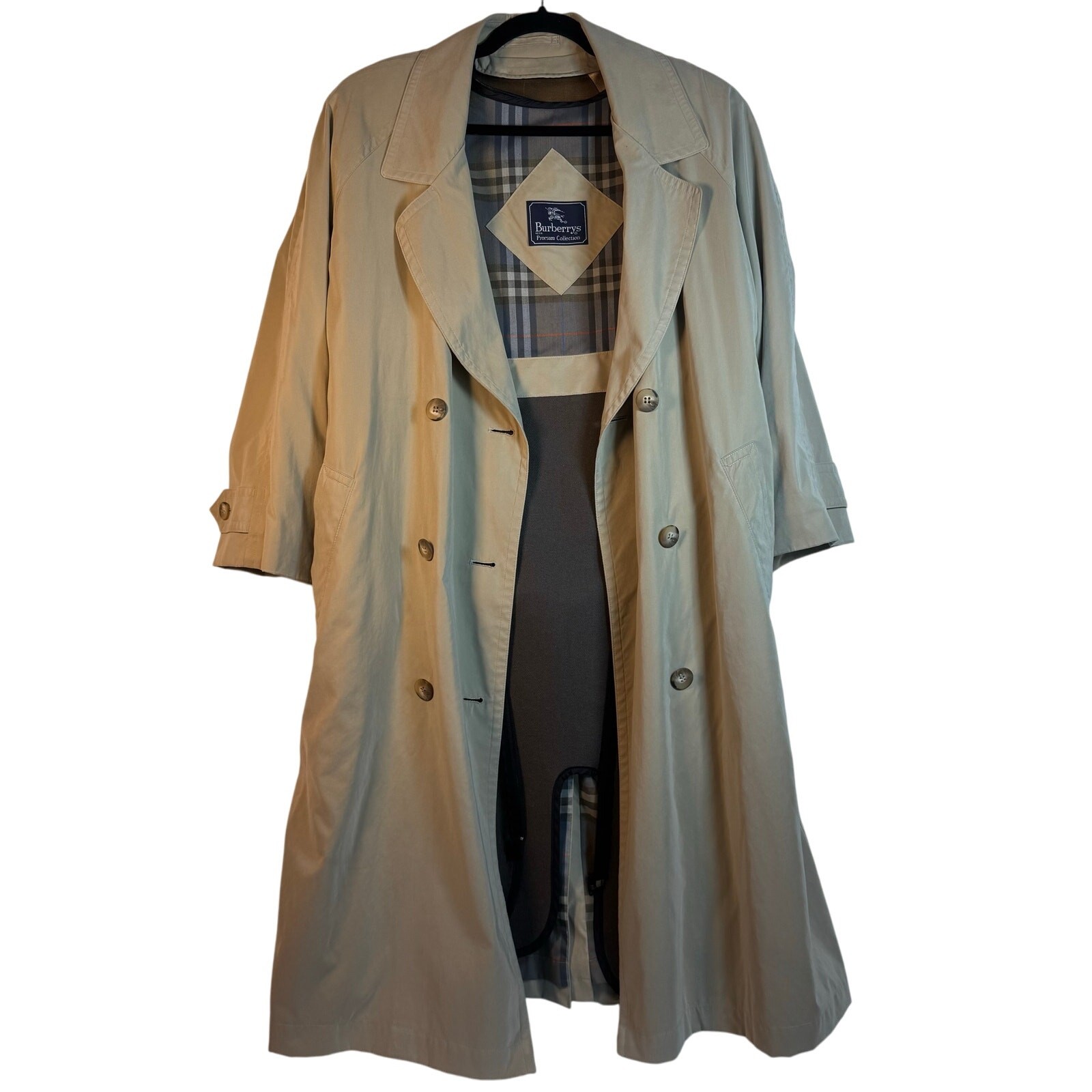 Burberrys Prorsum Collection Trench Coat w/Zip In Wool Insert Women’s Size 10P