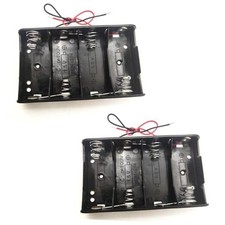 2pcs C Size Battery Holder 4 Slots 4X C Cell Battery Holder 4X 1.5V 6V C Size