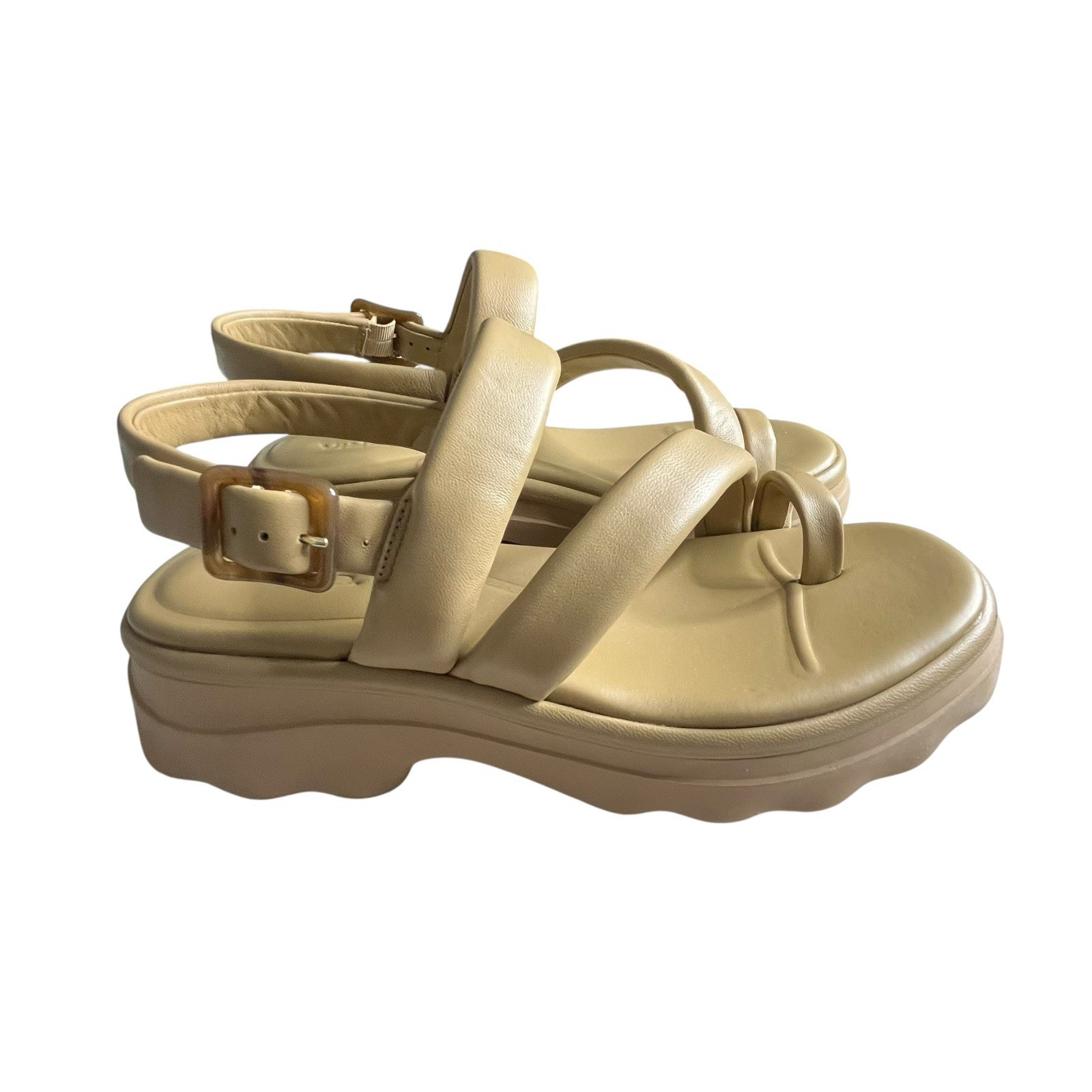 APL Sandali Vince Santa Cruz taglia 10 M in pelle con cinturino plateau grossi