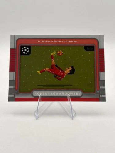 2025-26 Topps UEFA Club Competitions Soccer 8-Bit Shots- Robert Lewandowski No.2