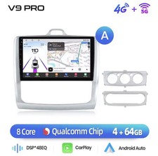 Autoradio Pour Ford Focus Mk2 Mk3 2004-2011 4G+64GB 4G+ Wifi 8Core Carplay RDS