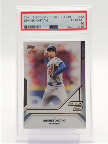 SHOHEI OHTANI 2025 TOPPS MVP COLLECTION BASEBALL DODGERS /99 PSA 10 Q1042