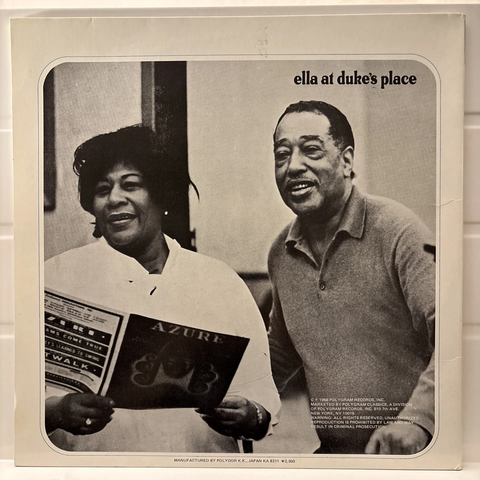 Ella At Duke's Place 1984 Reissue - Gatefold Stereo Vinyl LP - VG+/VG+ - Image 2 of 4