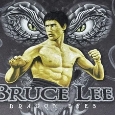 RARE VTG Bruce Lee Dragon Eyes Murina T-shirt Men’s SZ XL Universal Studios