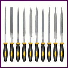 Premium Needle File Set - High-Carbon Steel Files with Non-Slip Ergonomic...