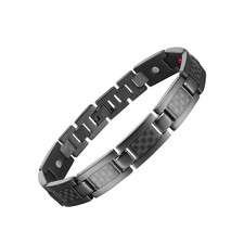 Titanium Black Carbon Fiber Magnetic Bracelet