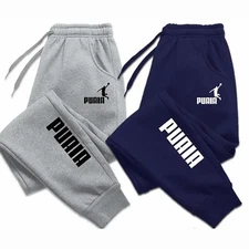 Men’s Sport Jogging Pants Loose Fit Solid Color Streetwear Fitness Wear