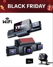 Dash Cam 4-Cam 360  1080p Night Vision, G-Sensor, Parking Mode, Front/Rear/Sides
