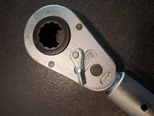 Gedore reversible ratchet 4127 with insert ring-change ring 27 mm UD == MINT ==