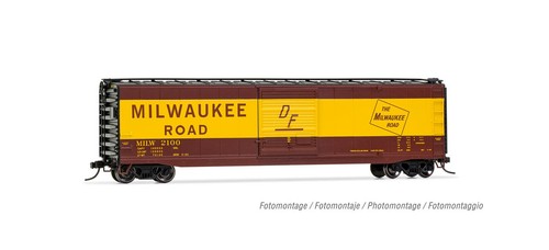 Coche de carga Rivarossi HR6584C escala HO Milwaukee Road 50' puerta corredera 2118 | Zustand: New