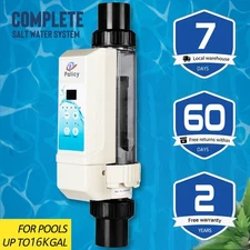 Complete Saltwater Pool System - Salt Chlorine Generator 16,000 Gallon Salt Pool