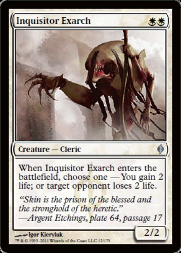MTG - Inquisitor Exarch - New Phyrexia - NM, English Magic FLAT RATE SHIP - Picture 1 of 1