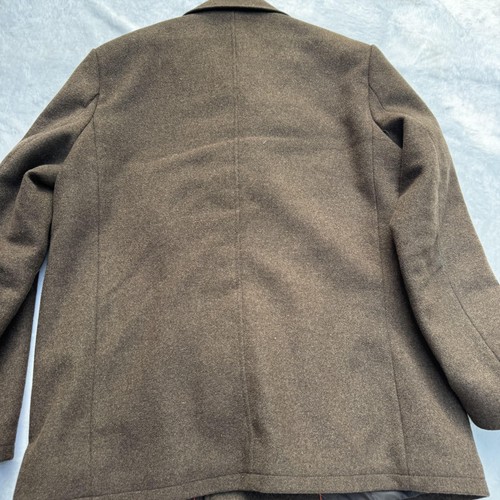 Kenneth Cole Reaction Coat Mens XL Wool Blend Peacoat Double Breasted Jacket - Picture 6 of 12