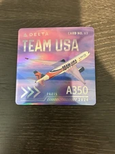 Delta Air Lines Team USA Paris Olympic Edition Trading Cards 2024 A350 No. 63
