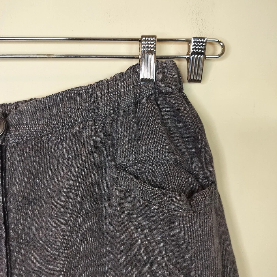 Maxi falda para mujer FLAX Jeanne Engelhart 100 % lino talla XL abotonada Lagenlook Foto 4 de 4