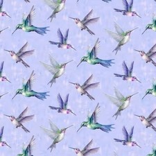 Timeless Treasures Garden Delight Flying Hummingbirds CD3507 Multi Cotton