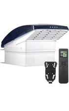 Build-in Rain Shield RV Vent Fan Roof 12V 14'' 10-Speed Remote Included