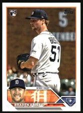 2023 Topps Update #US282 Braden Bristo RC Detroit Tigers
