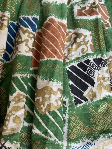 Vintage 50s Hawaiian S Sun Dress Unmarked Alfred Shaheen - Esque Made In Hawaii - Picture 7 of 13