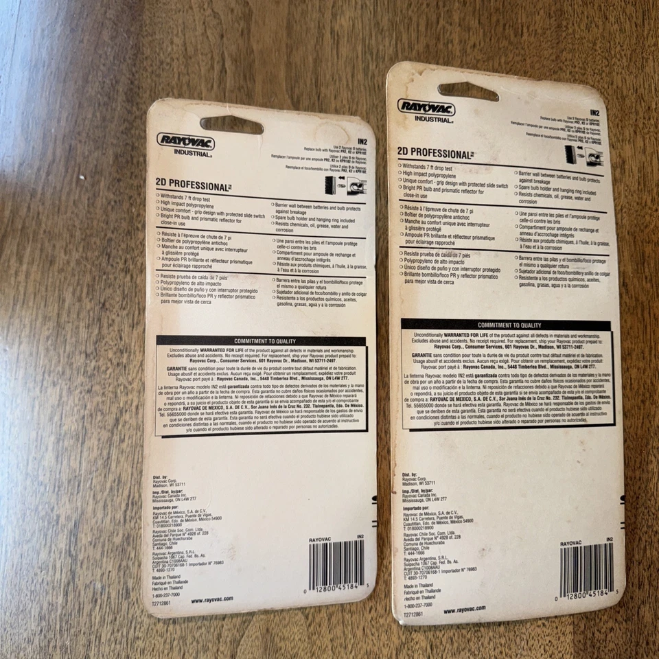 2 New RAYOVAC Industrial Flashlights High Integrity Beam Withstands 7’ Drop Test - Image 2 of 4