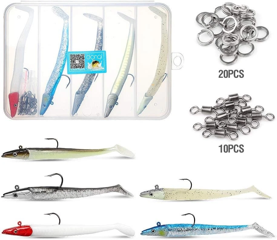 5 X Gummifisch Angelköder Gummiköder Kunstköder 11mm 22g -Zander Hecht Barsch - Bild 4 von 4