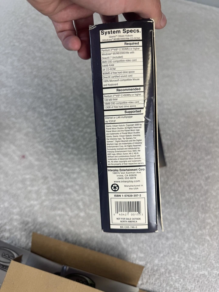 Vintage Giants Citizen Kabuto PC Game Big Box Complete 2000 Interplay Windows CD - Image 2 of 4