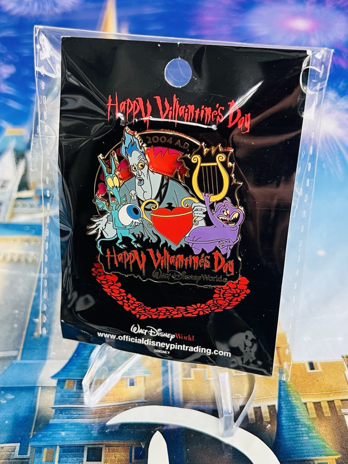 Walt Disney World Parks Pin Happy Villaintine’s Day Hercules Hades Pain & Panic