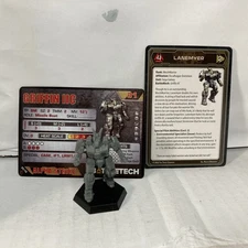 Battletech Griffin IIC BattleMech With Pilot & Alpha Strike Card