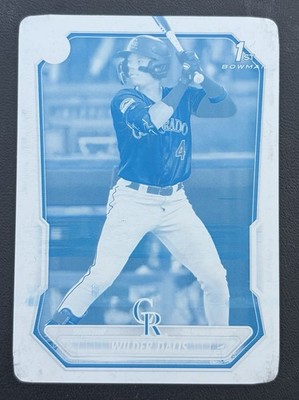 2026 Bowman Wilder Dalis Printing Plate 1/1 Bowman 1st BP-150 Rockies 1:33,743
