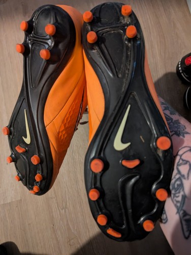 Nike Hypervenom Phelon FG Hyper Crimson/White/Atomic Orange/Black Size 6.5 Uk - Picture 2 of 7