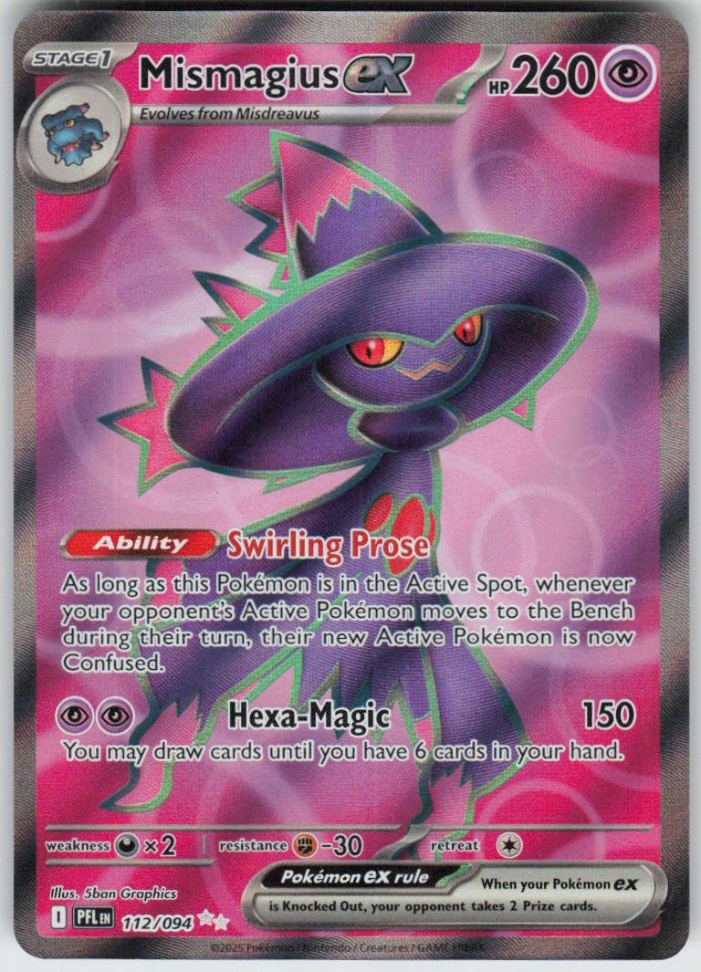 Mismagius ex 112/094 Ultra Rare Phantasmal Flames Near Mint