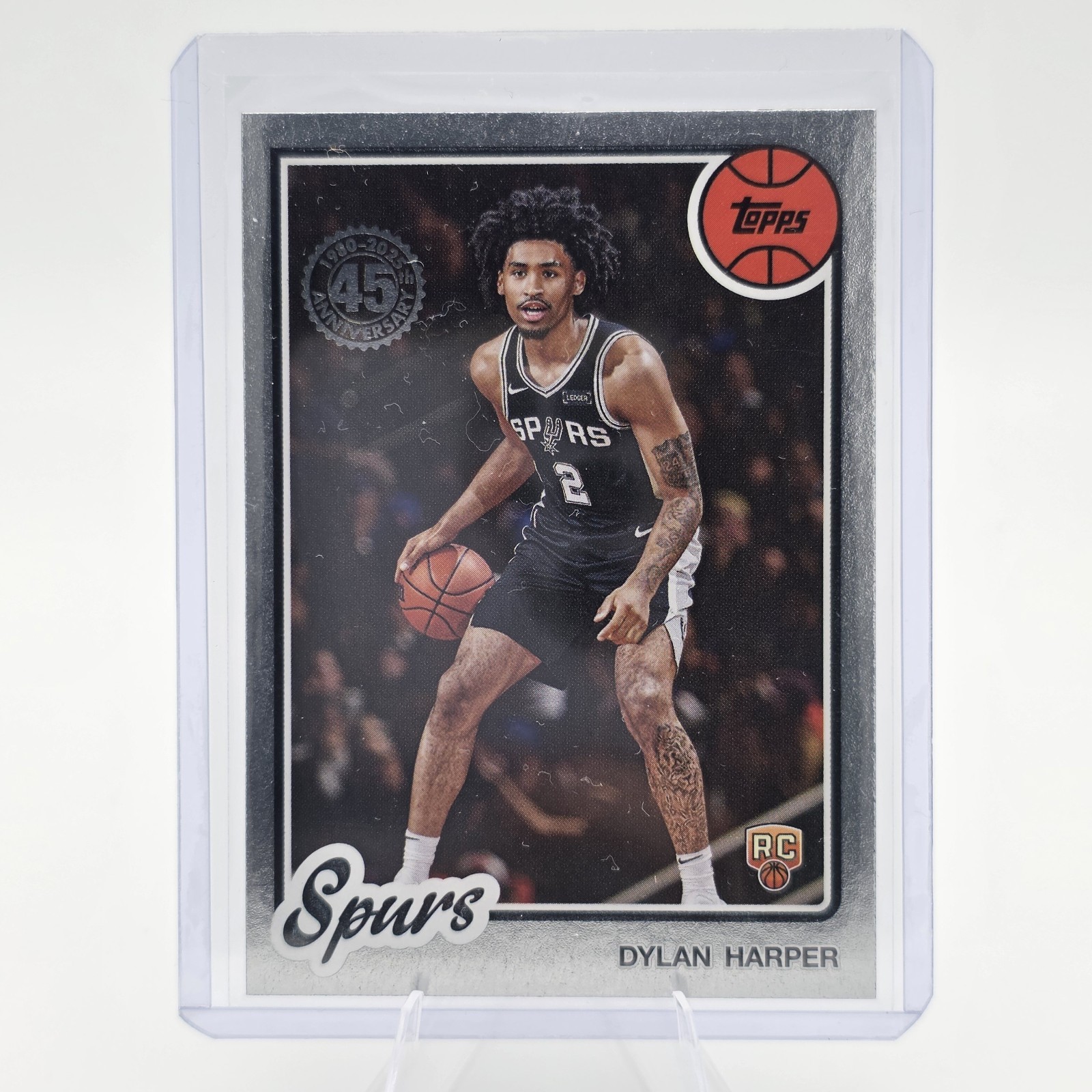Topps 2025-26 1980-81 Chrome Silver Pack Dylan Harper RC Insert Spurs #TC-DH