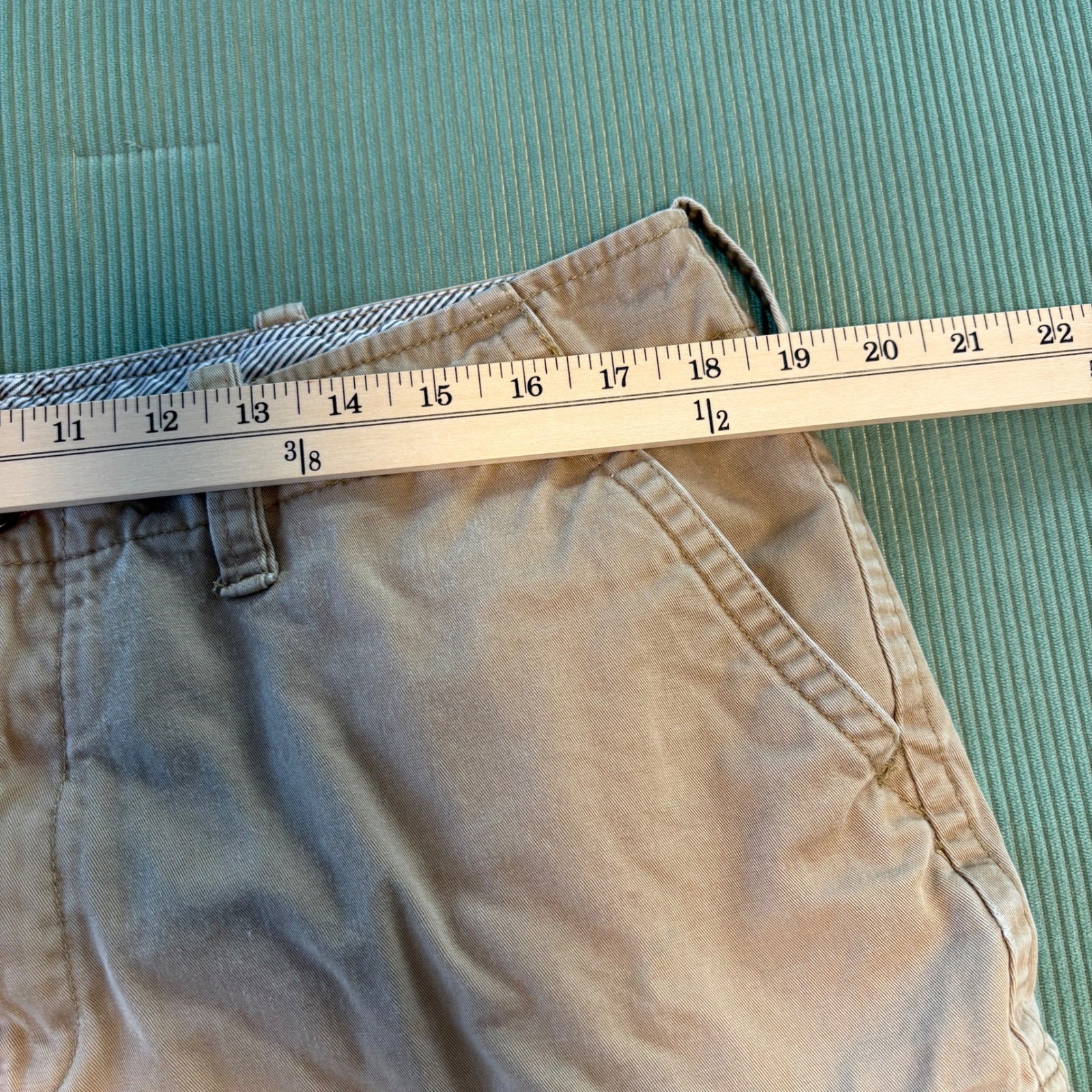 Tommy Hilfiger Cargo Shorts 36 Khaki Utility Y2K 90s Preppy Streetwear thumbnail 9