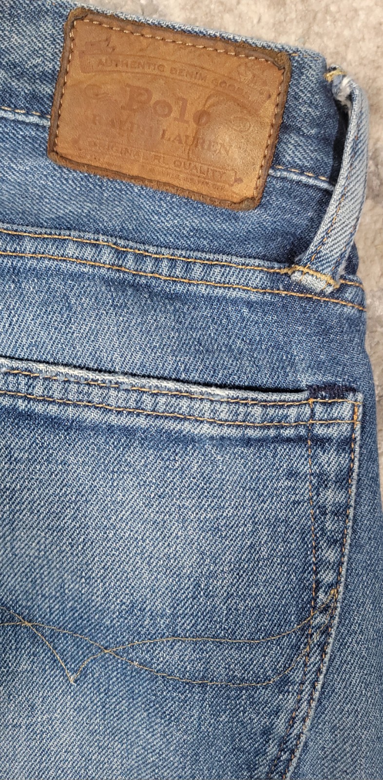 Polo Ralph Lauren The Sullivan Slim Men's Blue Denim Jeans Sz 36x30 thumbnail 10