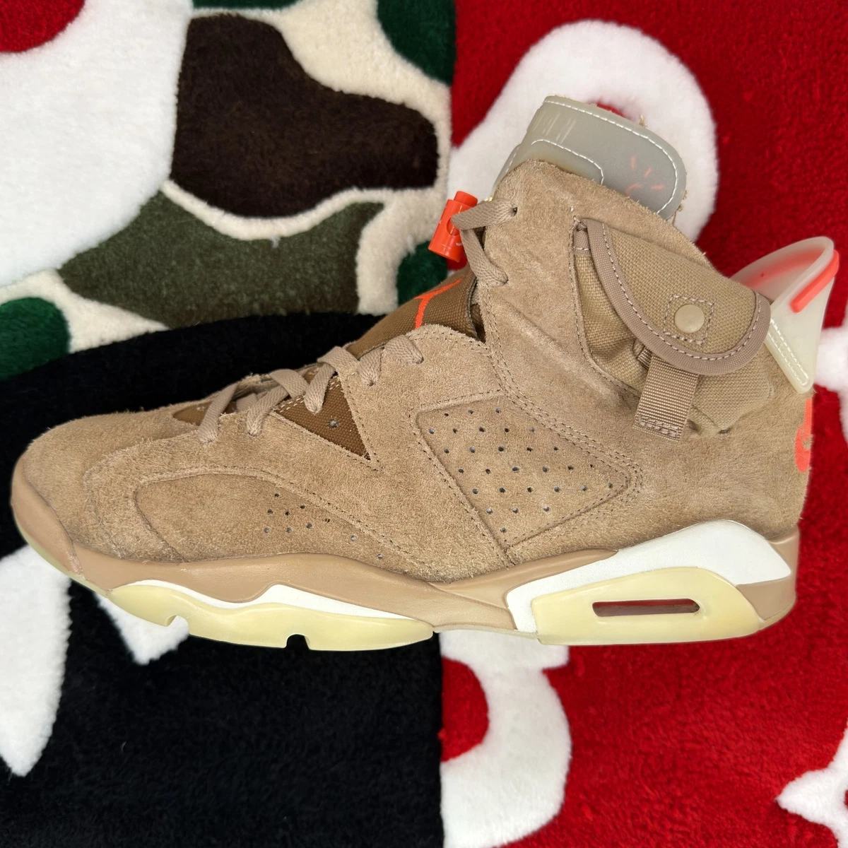 Jordan 6 Retro x Travis Scott Mid British Khaki for Sale