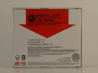 MISSY ELLIOTT FT CIARA AND FAT MAN SCOOP LOSE CONTROL (H1) 3 Track Promo CD Sing