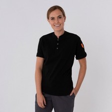 Le Chef Pique Chef T-shirt Cool For Spring/summer (size Large Only) black