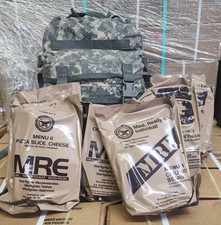 ACU Assault Pack With 12 MRE Meals Ready To Eat Military