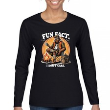 Bigfoot Fun Fact Women's Long Sleeve T-shirt Sasquatch Hide and Seek Champion