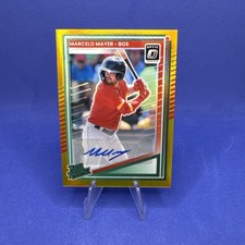 2025 Panini Donruss Marcelo Mayer /10 Optic Gold Auto #109 - Red Sox