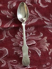 ANTICO CUCCHIAINO DA TÈ PIATTO ARGENTO 