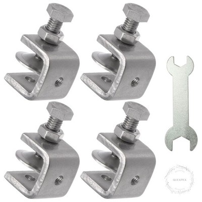 size of lip needed for c-clamp WALI C Clamp Base Stand Mounting Accessory, Desk WALI Monitor Mount Workstation System (C-CLAMP), Black : Electronics When purchasing Nelson Exhaust Components Stainless Steel C Clamps, Mini