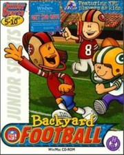 Backyard Football 1 PC CD create NFL players team plays kids sports arena game