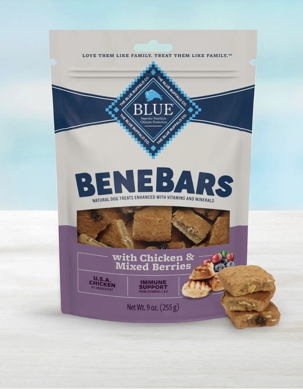 Blue Buffalo BeneBars Digestive Support Dog Treats,Chicken & Berries 9oz 2 Bags!