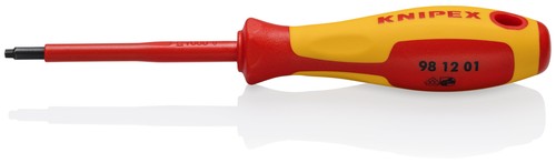 KNIPEX Tools 98 12 01 R1 Square Drive Screwdriver, 3 1/8-Inch, 1000V Insulated 