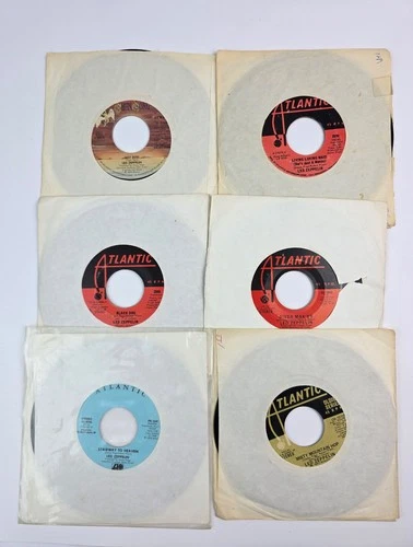 Led Zeppelin Lot 6 single record 45 rpm Stairway Promo Black Dog Hot Dog Crunge
