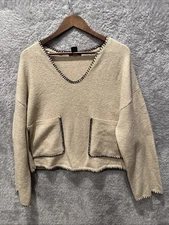 Christian Lecroix Women's Sweater Sz Medium Beige