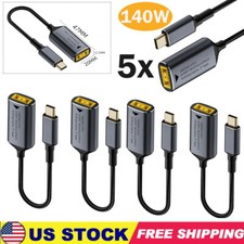 5pcs 140W Laptop Charger Converter USB Type C Power Charging Cable Adapter 1145